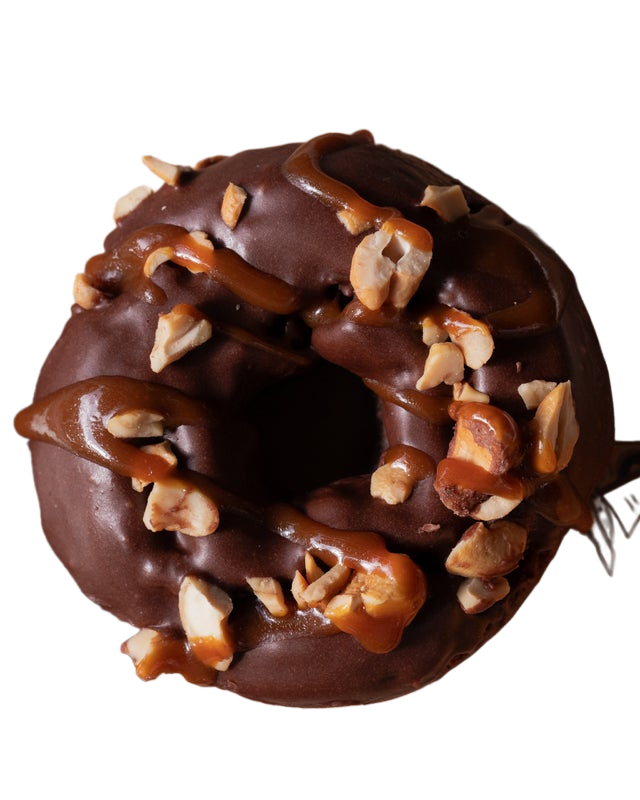 Salted Caramel Turtle donut